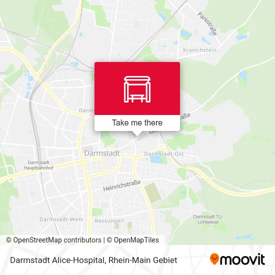 Карта Darmstadt Alice-Hospital