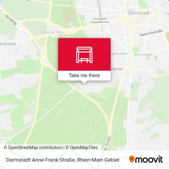 Darmstadt Anne-Frank-Straße map