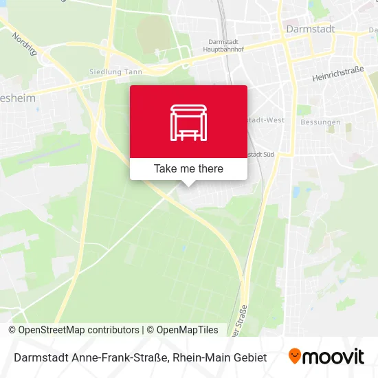 Карта Darmstadt Anne-Frank-Straße