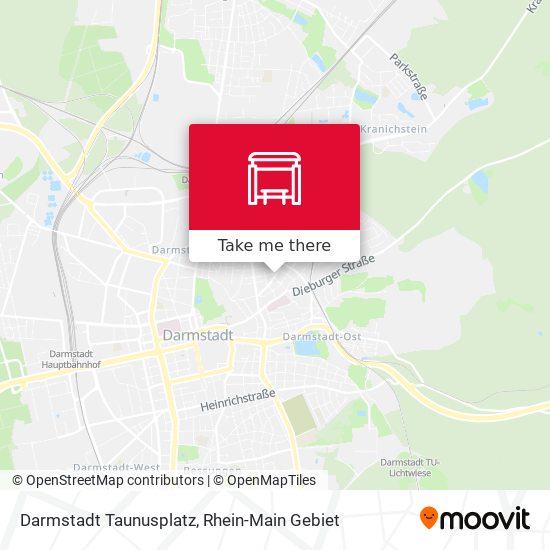 Darmstadt Taunusplatz map