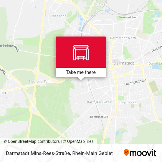 Карта Darmstadt Mina-Rees-Straße