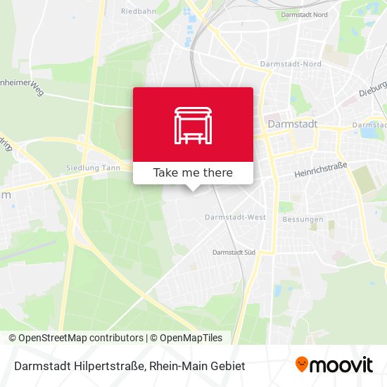 Darmstadt Hilpertstraße map