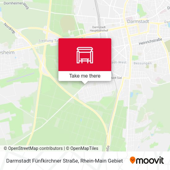 Darmstadt Fünfkirchner Straße map