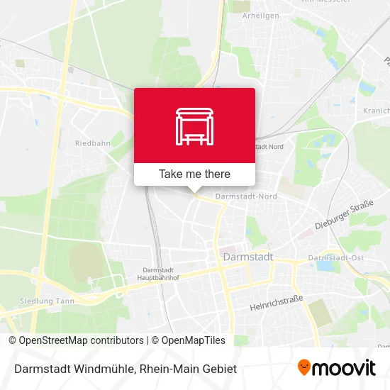Карта Darmstadt Windmühle