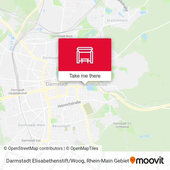 Карта Darmstadt Elisabethenstift / Woog