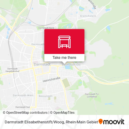 Карта Darmstadt Elisabethenstift / Woog