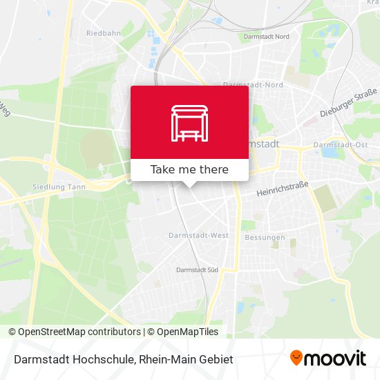 Карта Darmstadt Hochschule
