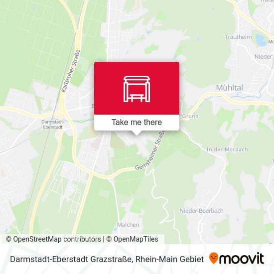 Darmstadt-Eberstadt Grazstraße map