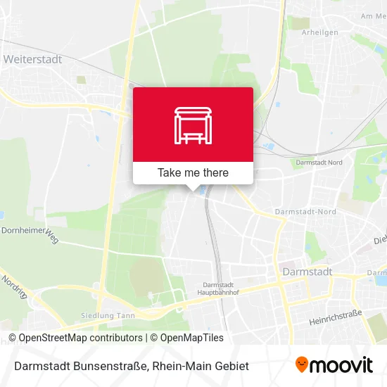 Карта Darmstadt Bunsenstraße