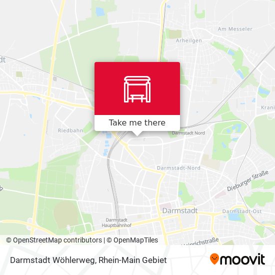 Darmstadt Wöhlerweg map