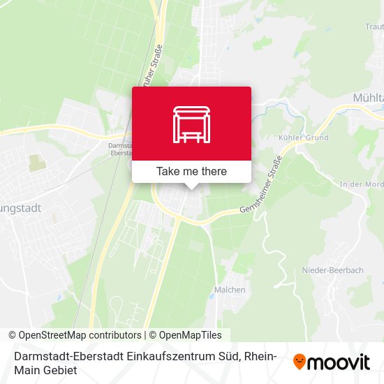 Darmstadt-Eberstadt Einkaufszentrum Süd map