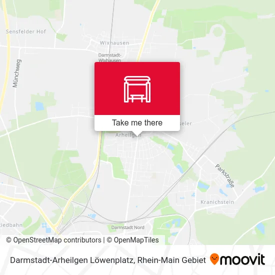 Карта Darmstadt-Arheilgen Löwenplatz