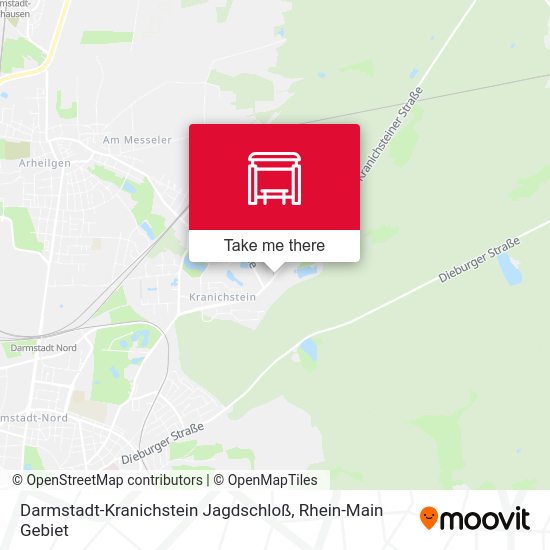 Darmstadt-Kranichstein Jagdschloß map