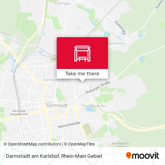 Darmstadt am Karlshof map