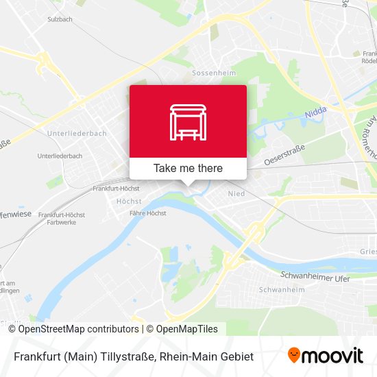 Frankfurt (Main) Tillystraße map