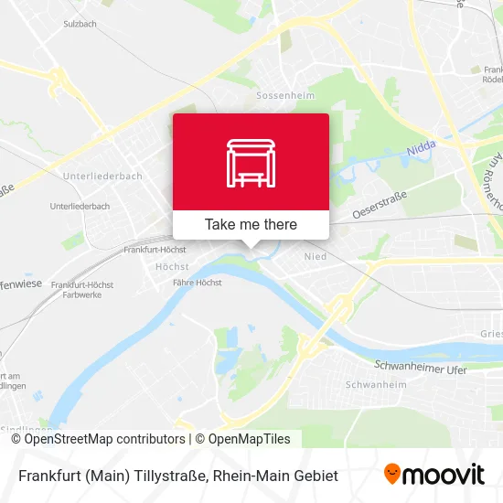 Карта Frankfurt (Main) Tillystraße