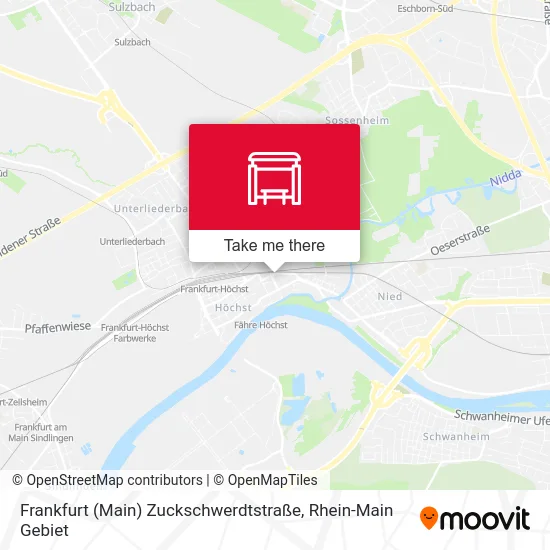 Карта Frankfurt (Main) Zuckschwerdtstraße