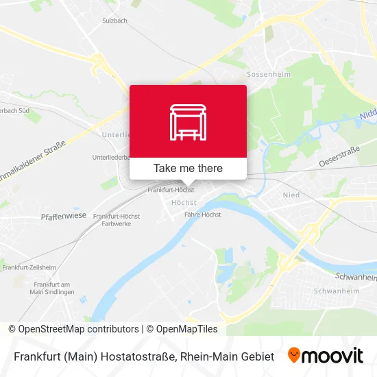 Карта Frankfurt (Main) Hostatostraße