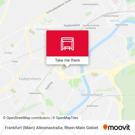 Карта Frankfurt (Main) Allesinastraße