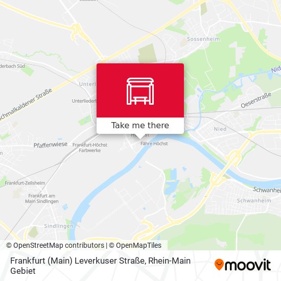 Карта Frankfurt (Main) Leverkuser Straße