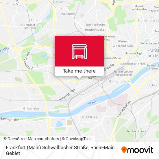 Frankfurt (Main) Schwalbacher Straße map