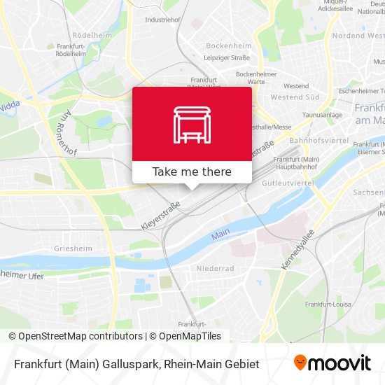 Frankfurt (Main) Galluspark map