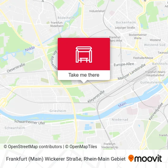 Карта Frankfurt (Main) Wickerer Straße