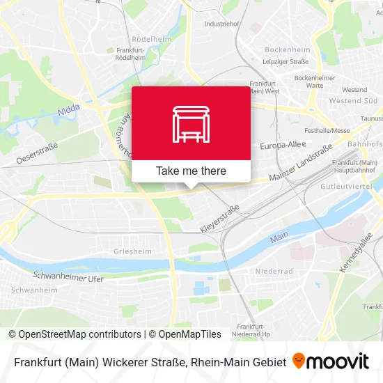 Карта Frankfurt (Main) Wickerer Straße