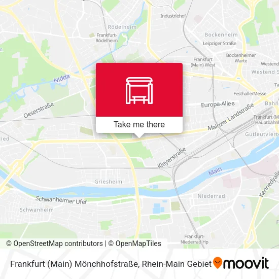 Карта Frankfurt (Main) Mönchhofstraße