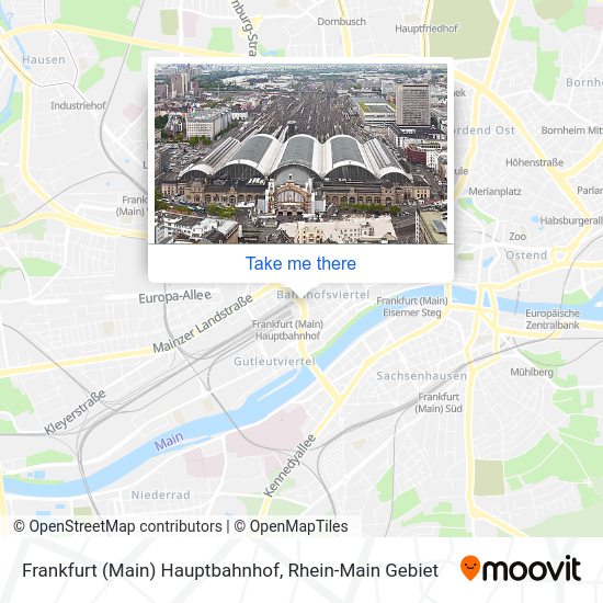 Frankfurt (Main) Hauptbahnhof map