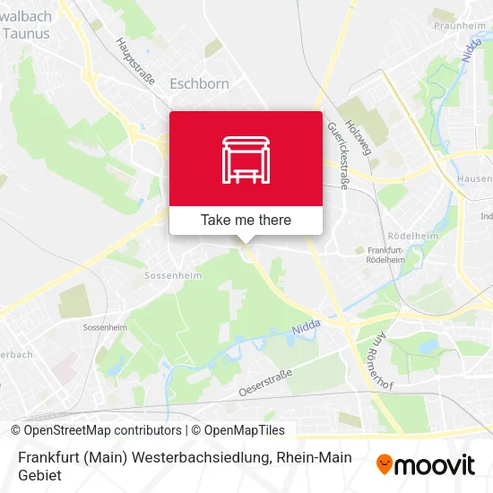 Карта Frankfurt (Main) Westerbachsiedlung
