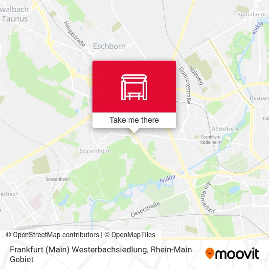 Карта Frankfurt (Main) Westerbachsiedlung