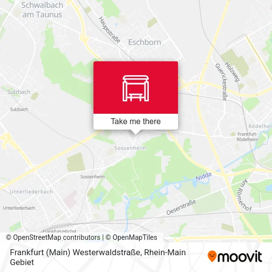 Frankfurt (Main) Westerwaldstraße map