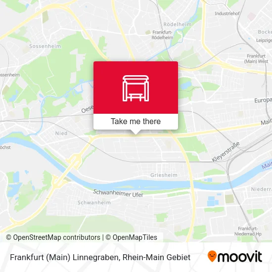 Карта Frankfurt (Main) Linnegraben