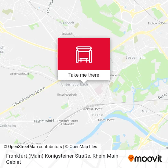Карта Frankfurt (Main) Königsteiner Straße