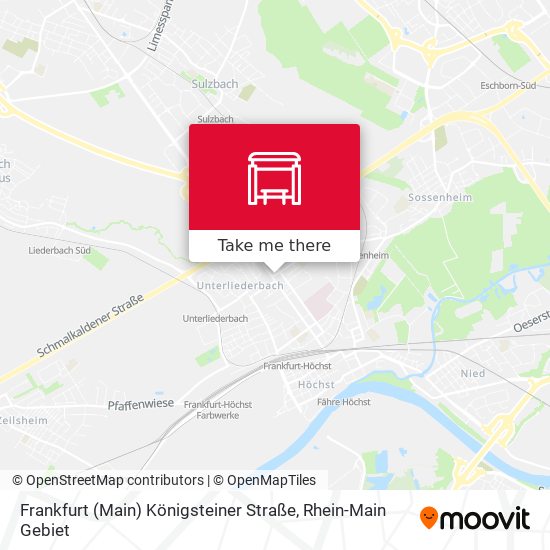 Frankfurt (Main) Königsteiner Straße map