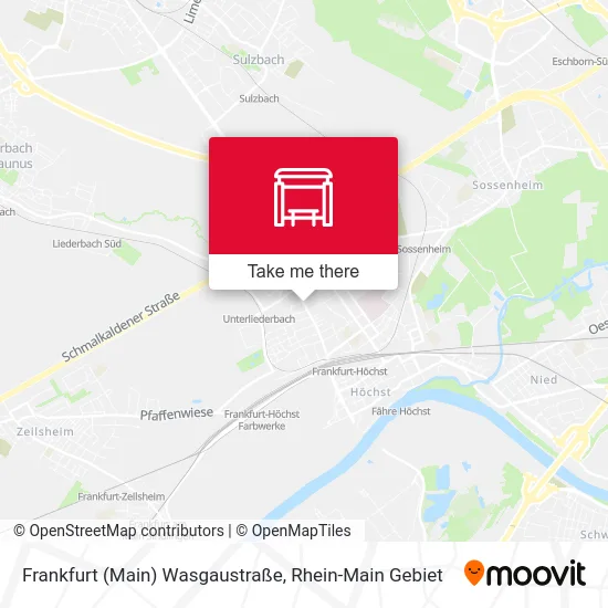 Карта Frankfurt (Main) Wasgaustraße