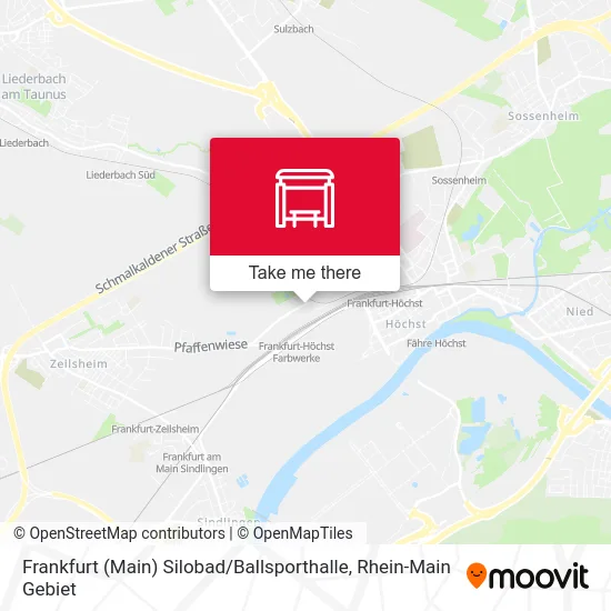 Карта Frankfurt (Main) Silobad / Ballsporthalle