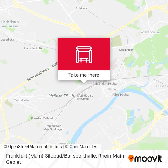 Карта Frankfurt (Main) Silobad / Ballsporthalle