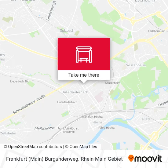 Карта Frankfurt (Main) Burgunderweg