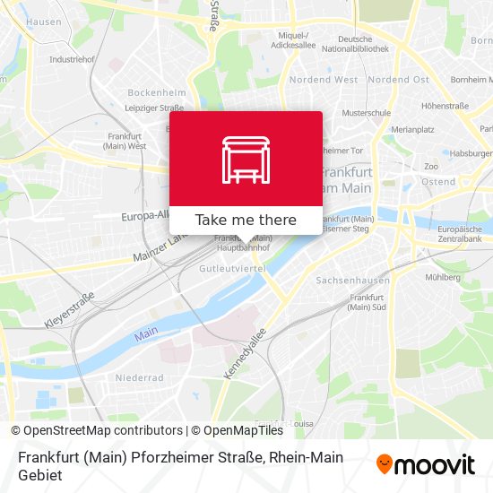 Карта Frankfurt (Main) Pforzheimer Straße