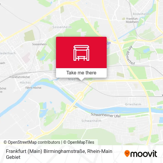 Карта Frankfurt (Main) Birminghamstraße