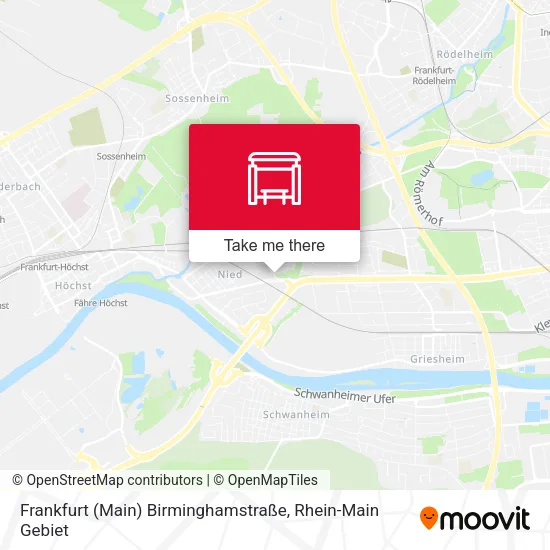 Frankfurt (Main) Birminghamstraße map