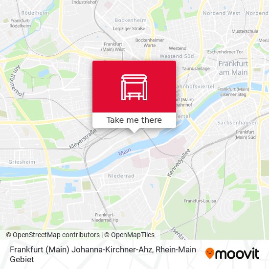 Frankfurt (Main) Johanna-Kirchner-Ahz map