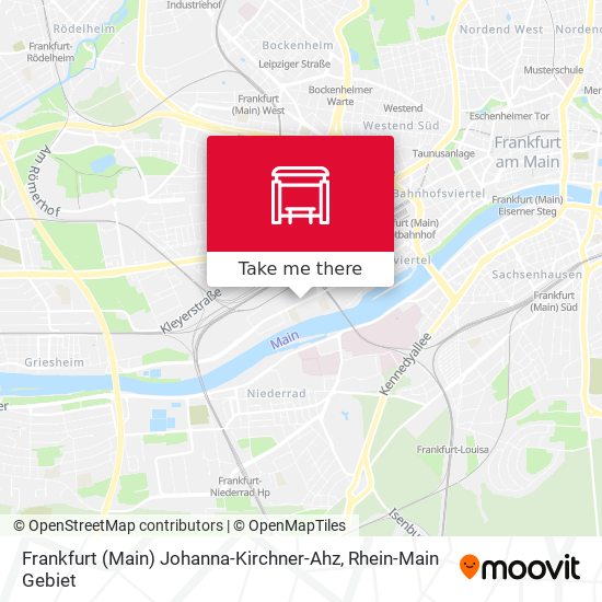 Frankfurt (Main) Johanna-Kirchner-Ahz map