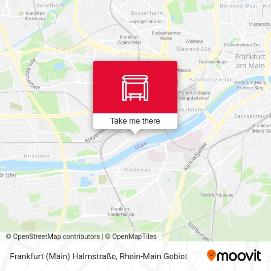 Карта Frankfurt (Main) Halmstraße