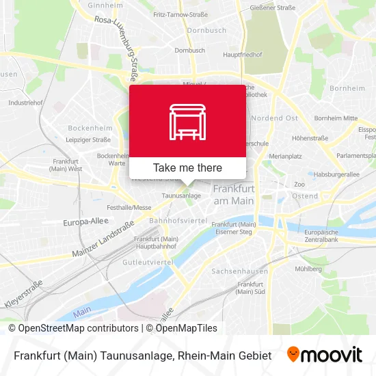 Карта Frankfurt (Main) Taunusanlage