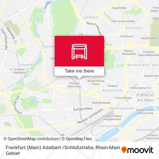 Карта Frankfurt (Main) Adalbert- / Schloßstraße