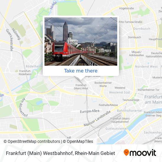 Frankfurt (Main) Westbahnhof map