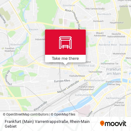 Frankfurt (Main) Varrentrappstraße map